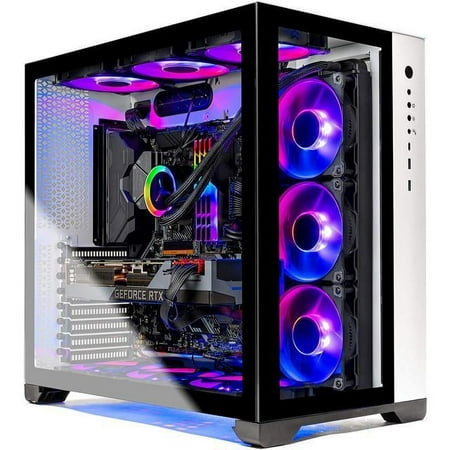 Skytech Prism II Gaming PC Desktop - AMD Ryzen 9 3900X 3.8GHz, RTX 3090 24GB, 32GB 3600mhz RGB Memory, 1TB Gen4 SSD, X570 Motherboard, 360mm AIO, White