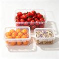 thumbnail image 3 of EYNMVR Clear Food Storage Container, Rectangular Airtight Transparent Fresh-Keeping Box for Kitchen Refrigerator Organization, 3 of 5
