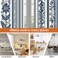 thumbnail image 7 of Lfeey Navy Blue Floral Geometric Blackout Curtains 96 inch Long for Bedroom, Boho, Room Darkening Grommet Window Drapes, 2 Panels, 7 of 7