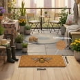 thumbnail image 3 of Abbott Doormat Durable Natural Coco Coir Doormat, Weather Resitant Mat Outdoor & Indoor Entrance, Home Decor Large Doormat, 18x30", Bee & Honeycomb, 3 of 6