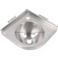 thumbnail image 2 of Sink Hand Washing Sink Stainless Steel w/Faucet & Drain Plug for Boat Caravan RV, 2 of 13