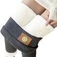 thumbnail image 4 of Gibobby Leggings de Invierno para Mujer Leggings ajustados gruesos de terciopelo cálidos de otoño e invierno para mujer de talla grande(Gris,XG), 4 of 5