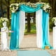 thumbnail image 3 of Arco de boda drapeado de tela, cortinas de arco de boda, telón de fondo transparente para decoración de techo de fiesta, ceremonia de boda, 3 of 8