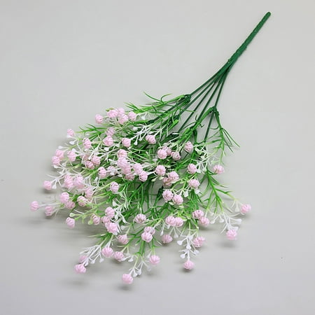 Artificial flowers Artificial Flower Plant Faux Flower For Decoration Home Garden Porch Window Box bebys Breath Silk Bush Flowers Bouquet Floral Arrangement Home Wedding Decorations
