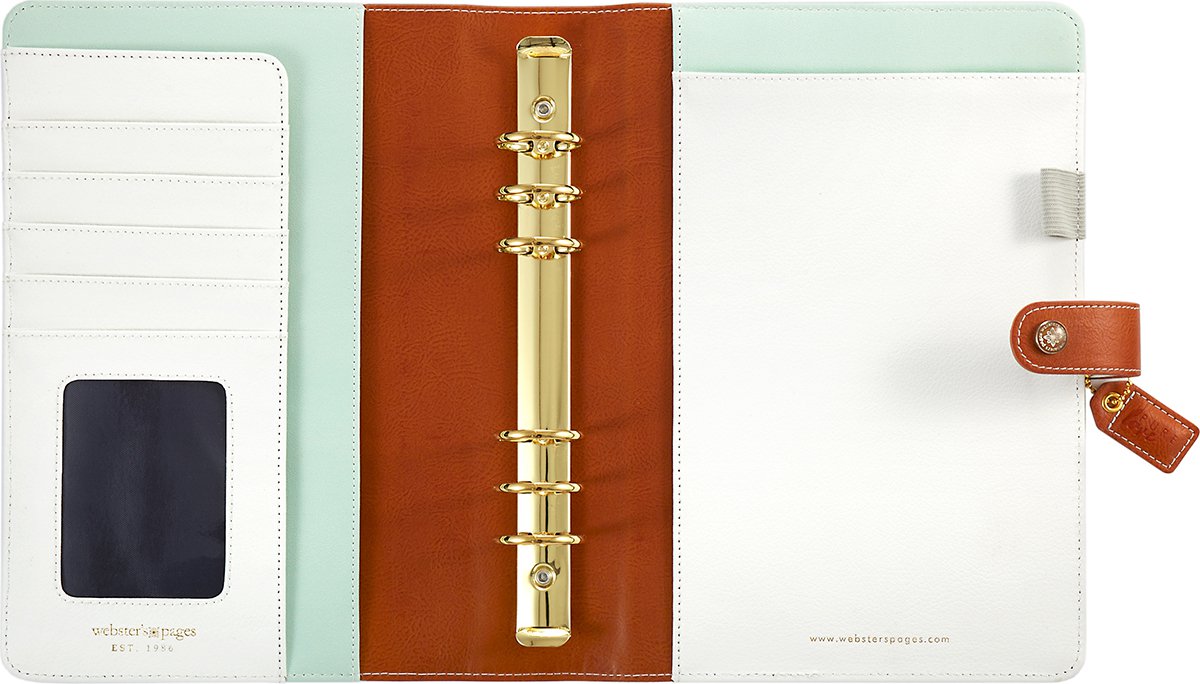 Color Crush A5 Faux Leather 6Ring Planner Binder 7.5"X10"Copper