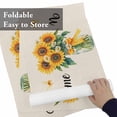 thumbnail image 6 of Summer Sunflower Daisy Butterfly Placemats Set of 6,Wipeable Washable Table Mats for Dining Tables, Vintage Linen Texture Place Mats for Kitchen Event Party Tabletop Decor, 6 of 9