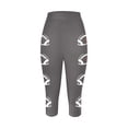 thumbnail image 4 of Leggings Capri de Yoga Sport pour Femmes, Mode Décontractée, Imprimé Rugby, Collants d'Entraînement Athlétiques, 4 of 4