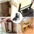 thumbnail image 6 of 4 Pcs Folding Table Hinge Heavy Duty 90 Degree Positioning Small Hinges Self-locking Furniture Iron, 6 of 6