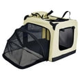 thumbnail image 4 of Pet Life ® 'Hounda Accordion' Metal Framed Soft-Folding Collapsible Dual-Sided Expandable Pet Dog Crate, 4 of 11