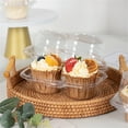 thumbnail image 5 of Dingrich 2 Compartment Cupcake Box 50Pcs, Stackable Cupcake Container with Lid for Muffins, Cookies, Desserts - Disposable Cupcake Boxes for Party, Wedding, Picnic, Display - Clear, 5 of 9