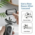 thumbnail image 3 of Series 6 Electric Shaver 64B Replacement Heads,Compatible with Razors 6120s, 6140cs, 6172cc, and 6175cc,Black, 3 of 8