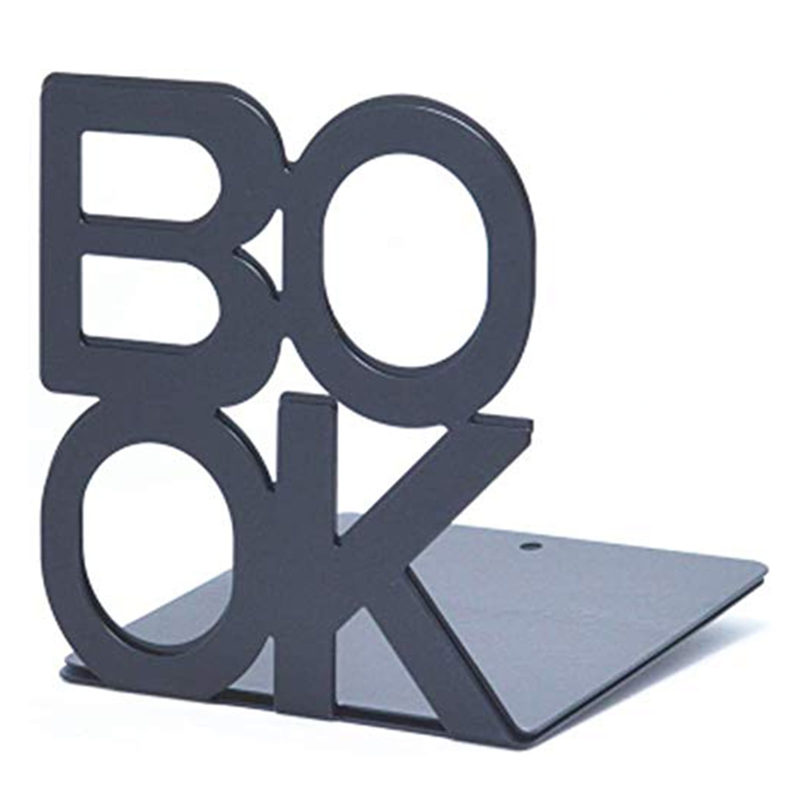 Alphabet Shaped Metal Bookends Bookend Stand Reading Book Stand Document Holder 