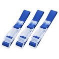 thumbnail image 1 of Unique Bargains Ajouter un Sac Bagages Sangles, Réglables Ceintures Valise Boucle 300x25mm, Bleu Foncé 3Pcs, 1 of 5