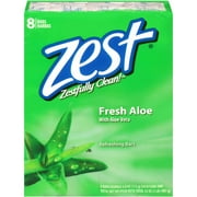 Zest Aloe Water & Pear Hydrating Deodorant Bar Soap, 4 oz., 8-Pack