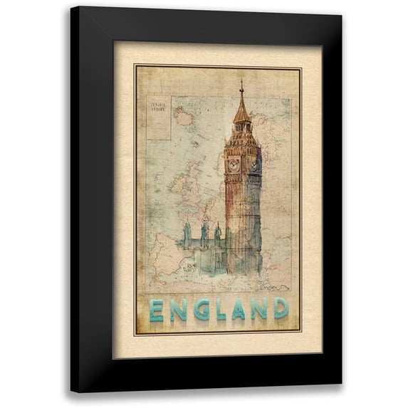 Murdock, Ramona 13x18 Black Modern Framed Museum Art Print Titled - Travel England