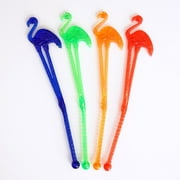 8 Flamingo Tropical Luau Cocktail Drink Stir Stirrers Beach Theme Party Decor