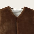 thumbnail image 4 of NIEWTR Toddler Vest Boys Girls Fleece Vest Kids Fall Winter Clothes Boy Sleeveless Jacket Athletic Coat(B-Brown,6-12 Months), 4 of 5