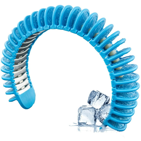 Cooling Neck Band Personal Portable Air Conditioner Evaporative Wrap with Cooling Aluminum Vents - Ideal for Outdoor Sports and Heat Relief