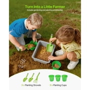 KFFKFF Outdoor Wooden Mud Kitchen for Kids, Backyard Play Kitchen with Stove, Sink, Water Tank, Gardening Tools, Cooking Utensils, Storage Box, and Accessories, Ideal for Home or Garden Play