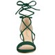 thumbnail image 2 of Sandalias Con Puntera Abierta Y Cordones Con Tacón Bajo Para Mujer Verde 36, 2 of 7
