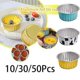 thumbnail image 1 of 30Pcs 10/30/50 Uds. Taza con molde para pasteles taza de hojalata de papel de aluminio, 1 of 4
