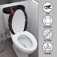 thumbnail image 3 of HELLHERO Skull and Cat Pattern Toilet Lid Seat Cover with Fits All Toilet Shapes 2 Piece Set Toilet Covers Set 17x21 Inches for Soft, 3 of 8