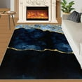 thumbnail image 3 of Deep Sea Blue Rug, Dreamlike Marble Rugs for Bedroom, Washable Easy Clean Dirty Resistant Carpet for Living Room Office Outdoor Camping Rug Apartment 3x5ft, 3 of 6