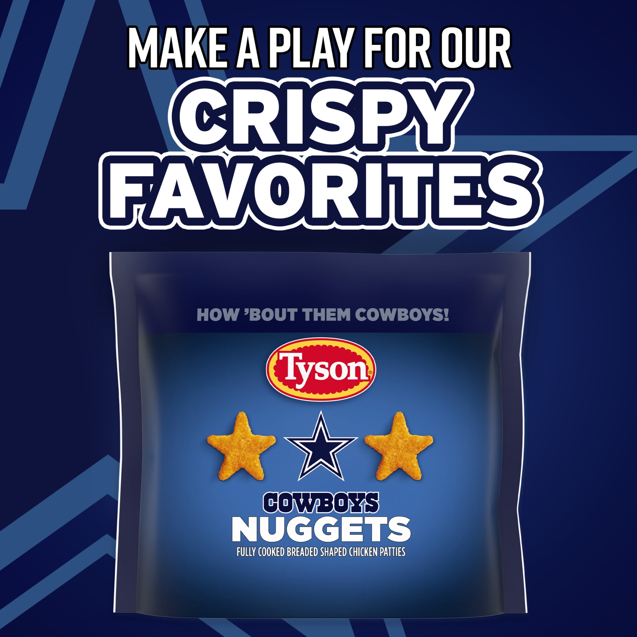 Tyson Cowboys Chicken Nuggets, 64 oz (Frozen, Fully Cooked)