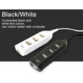 thumbnail image 3 of 4 Port-s USB 2.0 Hub Adapter, Portable 4 Port-s USB 2.0 Super Speed 480Mbps Hub Splitter Adapter for PC Laptop-Black, 3 of 5