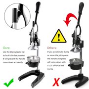 Zimtown Manual Juicer, Juice Squeezer, Hand Press Juicer Machine, Heavy Duty, Black