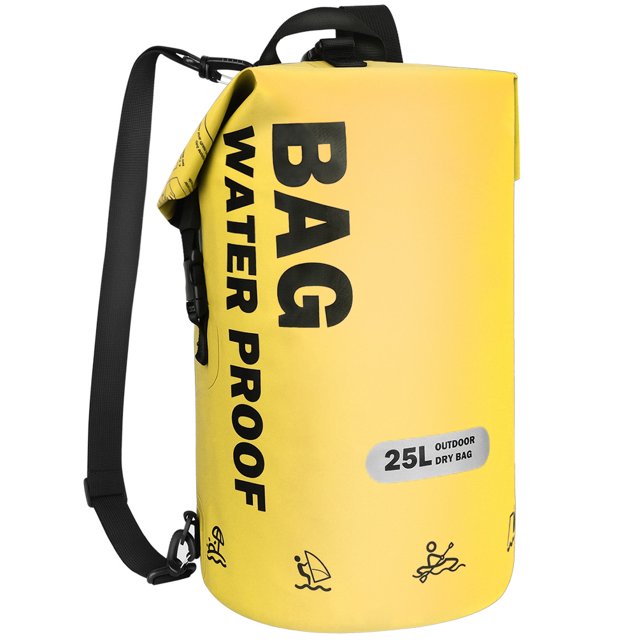 Vbiger 25L Dry Bags Waterproof Backpack Floating Dry Sack for Hiking, Swimming, Boating, Fishing, Camping