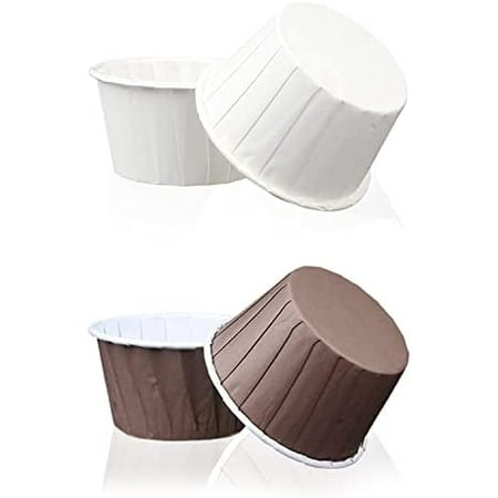 

Cupcake box baking cupcake liners mini round muffin dessert cupcake box cake baking cups baking muffin cups cupcake cupcake paper boxes for wedding birthday party(coffee colour white)(100pcs)
