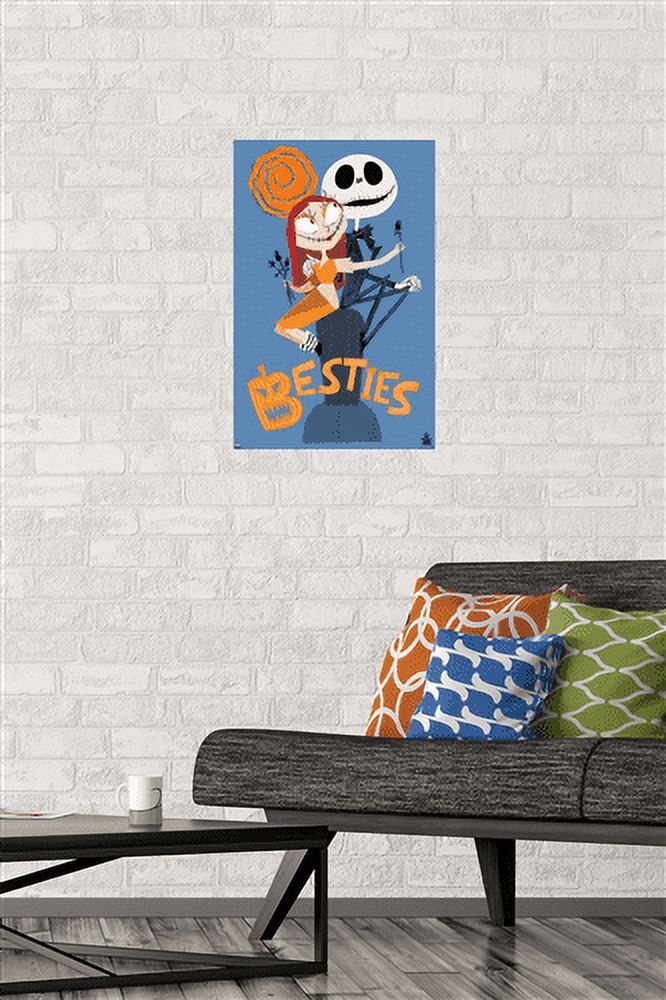 Disney Tim Burton's The Nightmare Before Christmas - Besties Wall Poster, 14.725" x 22.375"