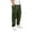 Army Green#9527, variant on Boys Cargo Pants Elastic Waist Solid Color Wide Leg Athletic Jogger Pants With Pocket, Sizes 5-6 Years