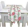 thumbnail image 4 of Coolnut 13"x70" Table Runner, Flamingo Flowers and Palm Leaves Washable Table Cloth Runner for Holiday Home Wedding Table Top Decoration, 4 of 5
