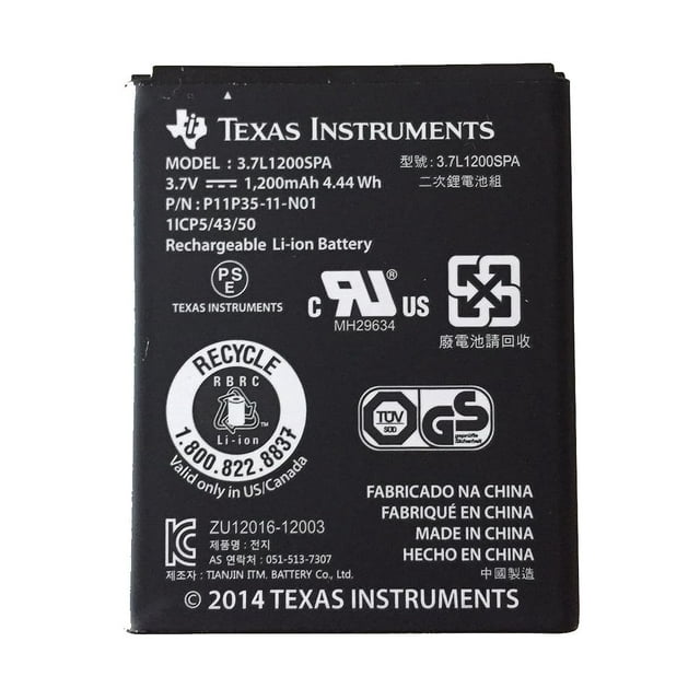 Batería recargable Texas Instruments para TI Nspire CX, CX CAS