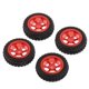 thumbnail image 2 of 4 piezas 1/28 Rc neumáticos neumáticos para Wltoys piezas de repuesto Diy para modelos de vehículos de control remoto rojo Baoblaze Neumáticos de ruedas para automóviles RC, 2 of 8