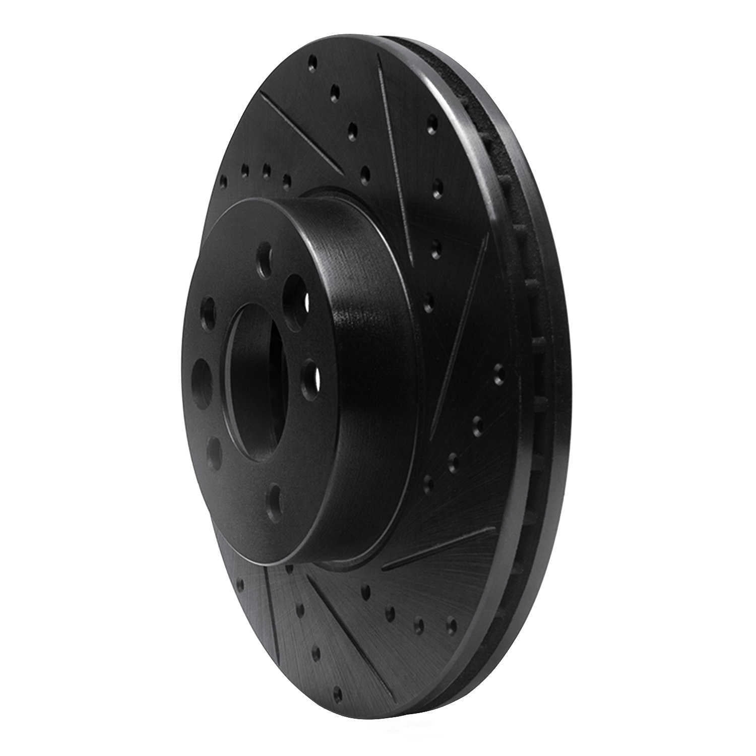 Dynamic Friction Company 633-56016R DFC Brake Rotor - Drilled And Slotted - Black