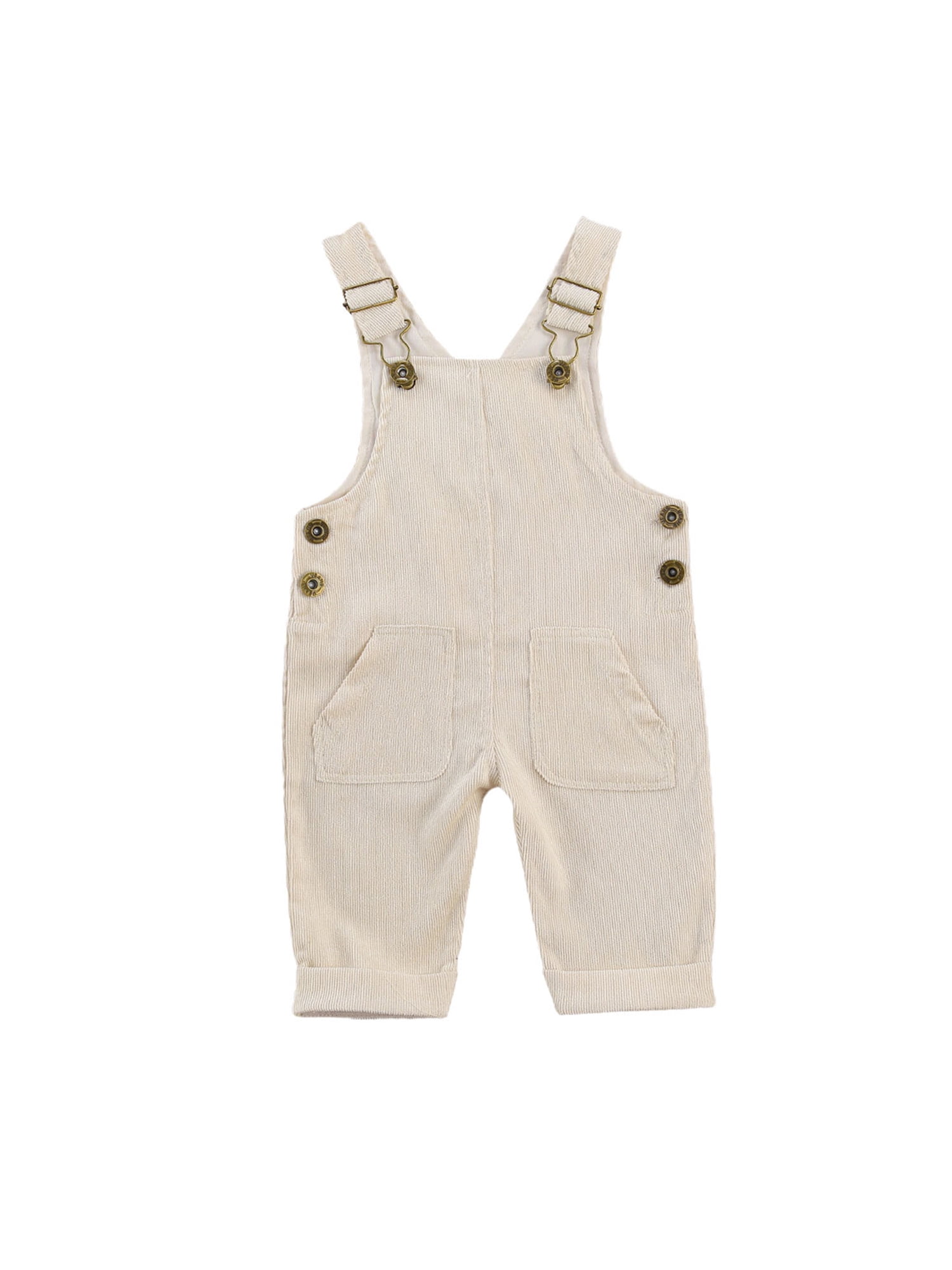TiaoBug Baby Boys Girls' Corduroy Dungarees Overalls One-Piece Jumpsuit Suspender Trousers Bib Outfits