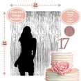 thumbnail image 3 of 17th Birthday Decorations with Photo Props, 17 Birthday Party Supplies, 17 Cake Topper Rose Gold Banner, Rose Gold Confetti Balloons Gift, 3 of 4