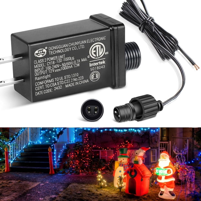 Fuente de alimentación Half-OfLife 12 V, 1 A, IP44, resistente al agua, 110 V