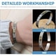 thumbnail image 3 of Pulsera con brazalete abierto con el Sutra del Corazón Budista, estilo religioso para hombre., 3 of 7