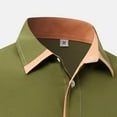 thumbnail image 4 of JTieacloth Long Sleeve Dress Shirts Mens Spring And Autumn Fashion Casual Lapel Collar Colored Long Sleeve Shirt Green, 4 of 5
