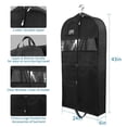 thumbnail image 5 of Bolsas de ropa para viajes, 1 paquete de bolsas de ropa colgantes resistentes de 45 pulgadas para hombres, cremallera de doble cara y 3 bolsillos grandes de malla, 5 of 5