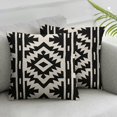 thumbnail image 3 of BANET  Throw Pillow Case Black and White Square Cushion Cover Standard Pillowcase for Men Women Kids Home Decorative Sofa Armchair Bedroom Livingroom Pillow Cases Set of 2 20x20in, 3 of 7