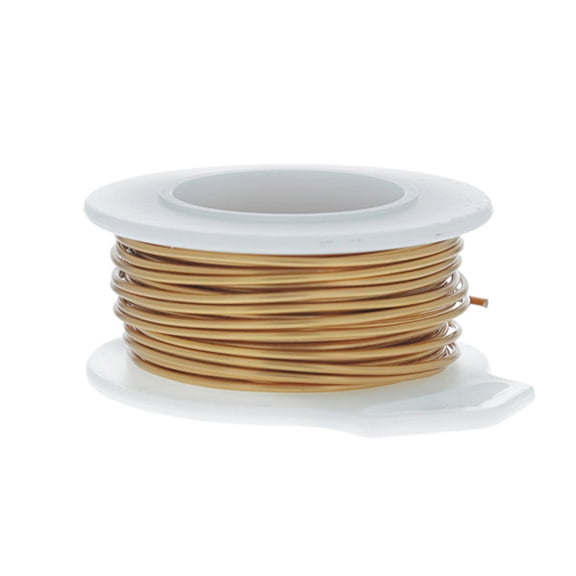 22 Gauge Round Bronze Enameled Craft Wire - 45 ft