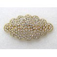 thumbnail image 2 of Faship Gorgeous Clear Rhinestone Crystal Floral Hair Barrette, 2 of 4