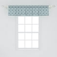 thumbnail image 2 of Ambesonne Damask Window Valance, Baroque Vintage Boho, 54" X 12", Green White, 2 of 2