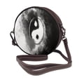 thumbnail image 2 of Lsque Yin And Yang Pattern Shoulder Bag – Microfiber Leather Crossbody with Detachable Strap & Handle Ring, Waterproof & Durable, Elegant Everyday Carry, 2 of 5