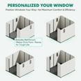 thumbnail image 5 of INTER HUT 8 x 8 FT Resin Outdoor Storage Shed, Large Waterproof Resin Outdoor Sheds with Lockable Doors and Windows, White/Gray, 5 of 9